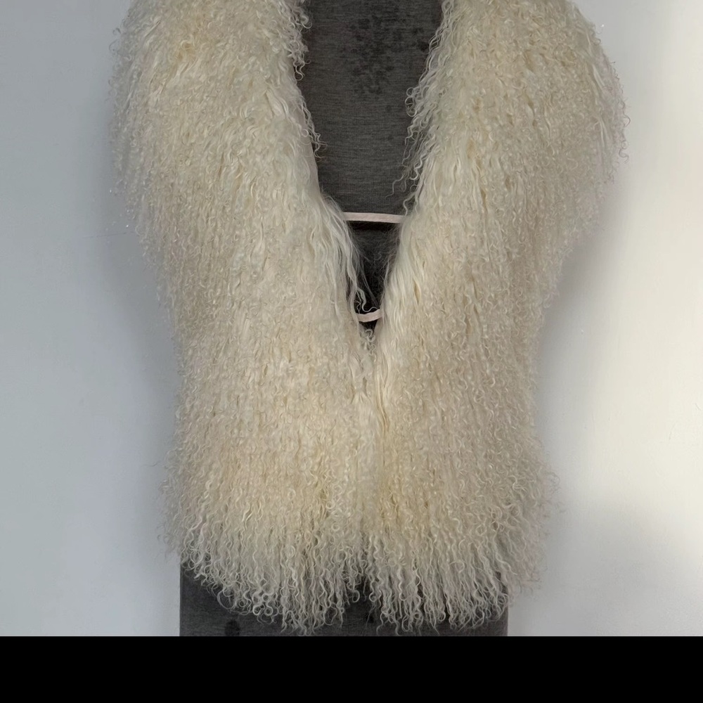 Mongolian Fur Open Back Strap Top